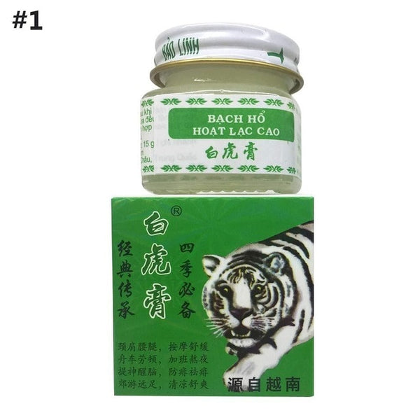 1pc Traditional Chinese Medicine Pain Relief Muscle Joint Back Pain Relief Analgesic Balm Ointment Massage Cream White Red Tiger